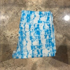 ivivva blue pattern leggings